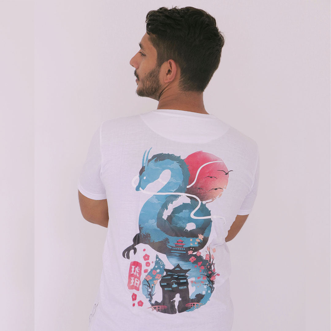 "The White Dragon" Short sleeve T-shirt - VTrolly - VTrolly - DCoup - DeCoup - Vtrolly - Trolley