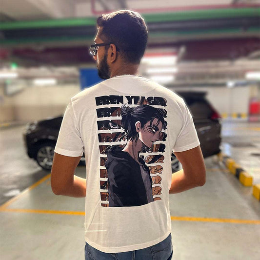 Eren Yeager Back Print Short sleeve T-shirt